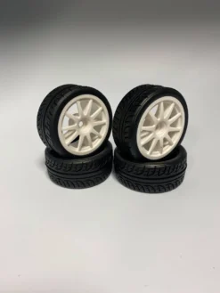 D030 Road Tire On-Road Grip Tyre Set 52mm X 26mm Wheel Tamiya Kyosho HPI TYP2