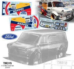 Ford Super Van REPSOL M Chassis Tamiya M05 M06 M07 M08 Xpress Transit