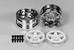 Tamiya 50673 Sp.673 RC Spare Parts 5-spoke 2pcs Wheels Wide
