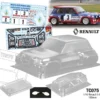 Renault R5 Turbo Maxi Philips 190mm X 257mm Tamiya TT01 TT02 RC Rally Bodyshell
