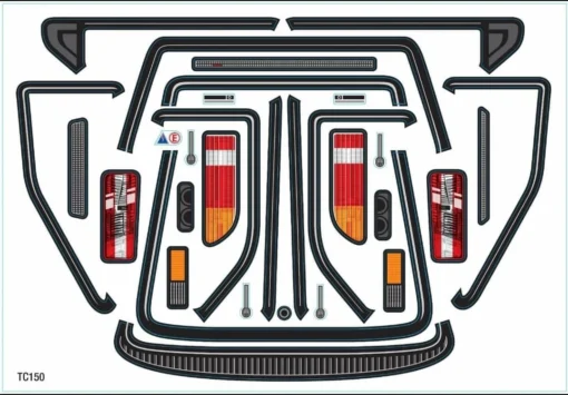 Ford Sierra RS500 ROAD CAR Tamiya TT01 TT02 190mm X 257mm HPI Kyosho Drift - Image 2
