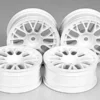 Tamiya M Narrow White Mesh Wheels X 2 Clr