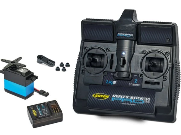 Carson Reflex 3.1 Stick Radio With Receiver & Servo C707131 1 Carson Reflex 3.1 Stick Radio With Receiver & Servo C707131