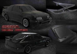 Ford Sierra RS500 ROAD CAR Tamiya TT01 TT02 190mm X 257mm HPI Kyosho Drift