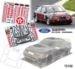 Ford Sierra RS500 TEXACO Tamiya TT01 TT02 190mm X 257mm HPI Kyosho Drift