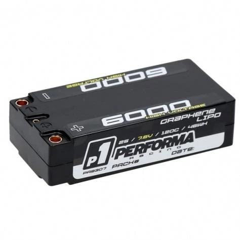 Performa Racing Graphene HV Lipo SHORTY 6000 7.6V 120C - BRCA 1 Performa Racing Graphene HV Lipo SHORTY 6000 7.6V 120C - BRCA