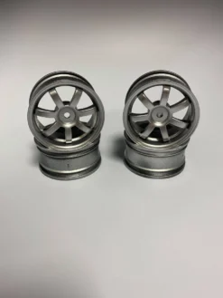 26mm 6mm Offset Silver Spoke Wheels 12mm Hex (4pcs) LL12