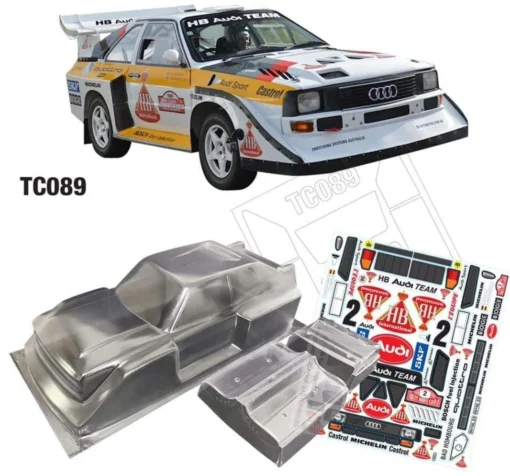 TC089 Audi Quattro S1 Tamiya TT01 TT02 190mm X 257mm - Image 2