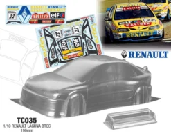 TC035 1/10 RENAULT LAGUNA BTCC, 190mm Tamiya TT01 TT02